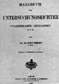 "Настольная книга для следователя" Ганса Гросса, изданная в 1893 году